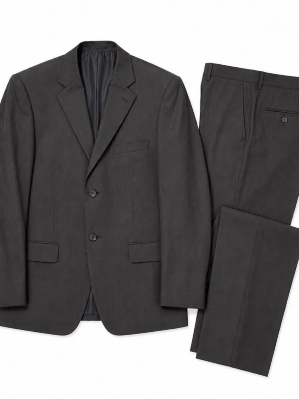 Loriano Collection Men’s Grey 2 piece suit. Size 44 R jacket 38 pants NWT